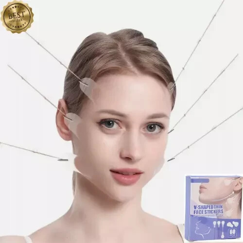 60 Stück V Tapes Form Tape Anti Falten Sofort Gesicht Hals Augen Lift Facelift. - Bild 1 von 6