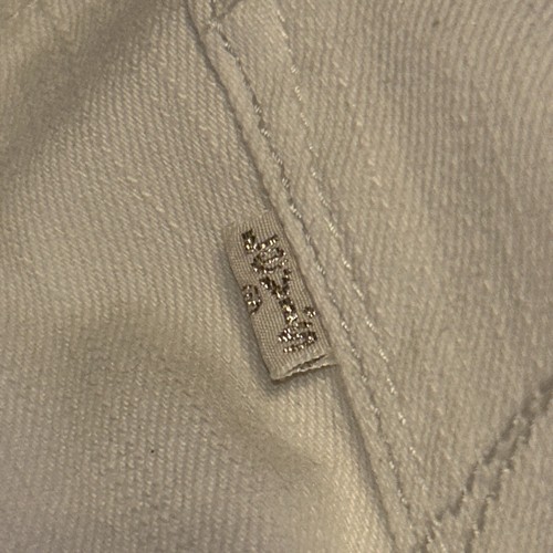 Levi’s San Francisco White Denim Women Jeans SZ 24M Silver Tab - Picture 14 of 15