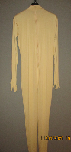 088. Ganzkörperanzug Kostüm Totalbody Catsuit Morphsuit beige Haube Gr. XXL NEU - Bild 3 von 6