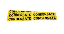 BRADY 7061-4, Self-Sticking Vinyl Pipe Marker (CONDENSATE) 12 Total Markers, USA
