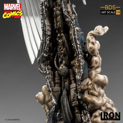 Estatua limitada pintada de arcángel Iron Studios 1/10 de Marvel Comics X-Men stock nuevo - Imagen 10 de 12