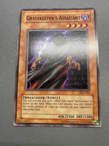 Yu-Gi-Oh! Gravekeeper’s Assailant Common Unlimited PGD-067 HP - Picture 1 of 12