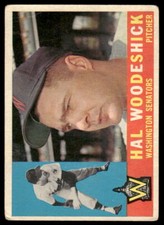 1960 Topps #454 Hal Woodeshick Washington Senators Very Good 32897