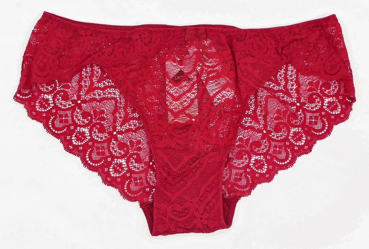 Intimissimi Low-Rise Lace Brief Panties in Red Sz: S New w/Tags