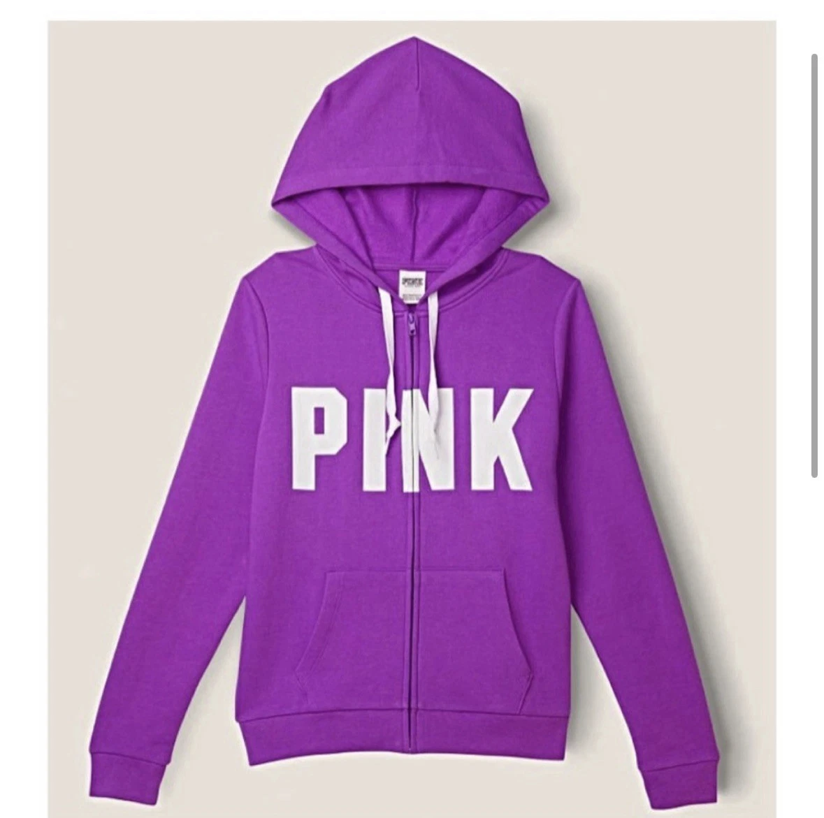 UNDERCOVER Felpa con cappuccio VS PINK Everyday full zip viola M felpa tasche giacca con cappuccio nuova con etichetta’s