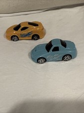 Set Of 2 Mini Pull Back Action Race Cars