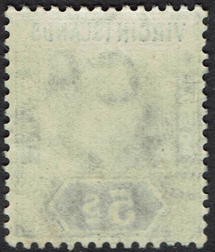 BRITISH VIRGIN ISLANDS 1904 KEVII 5/- MNH ** - Bild 2 von 2