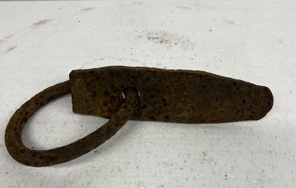 LOG DOG RING Hand Forged Loggers Raft Float Ring Antique Mule Drag Hammer Wedge - Image 3 of 4