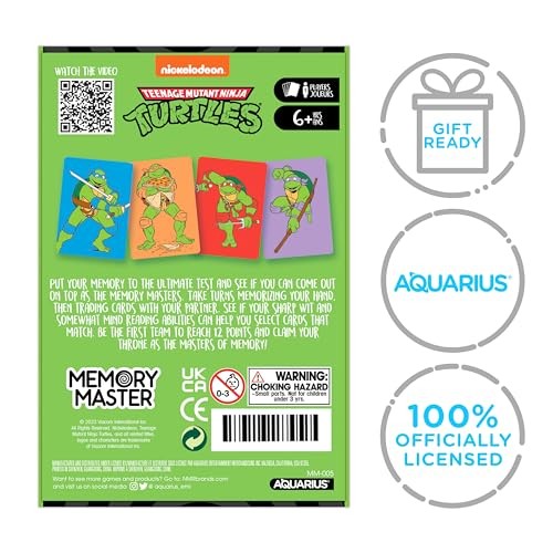 Teenage Mutant Ninja Turtles Memory Master Card Game - Fun Family Party Game ... - Picture 2 of 2