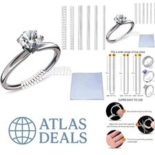 Elegant Ring Tighteners - 6 Size Invisible Guards for Loose Rings, 12 Pieces