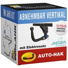 AutoHak Anhängerkupplung vert. abnehmbar für VW Passat B5 00-05 mit 13pol E-Satz