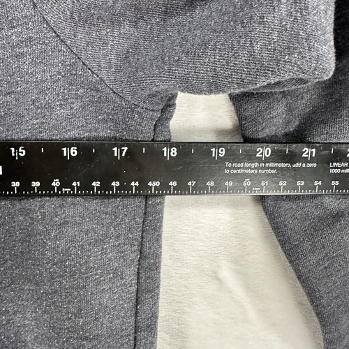 Vintage Abercrombie Fitch Sweatshirt Women Medium Gray Y2K Full Zip Preppy - Picture 9 of 10