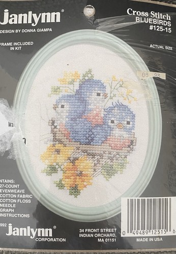 Janlynn Kreuzstich Set Bluebirds #125-15 Neu!