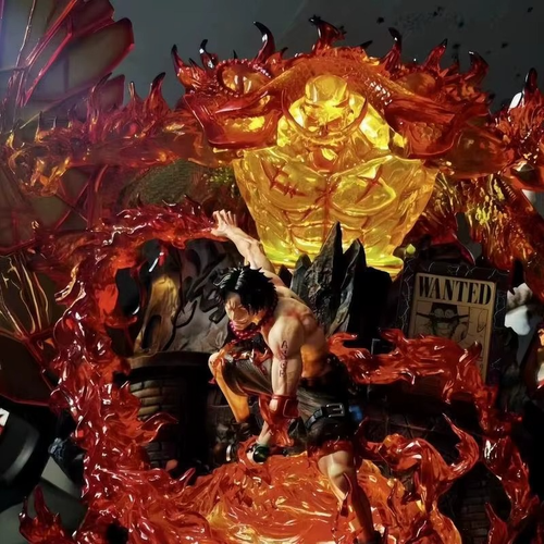 One Piece Whitebeard & Portgas D. Ace Figur Anime Statue Sammlung Modell - Bild 2 von 5