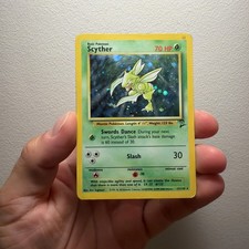 Scyther 17/130 Base Set 2 Holo Rare English Ken Sugimori MP/HP