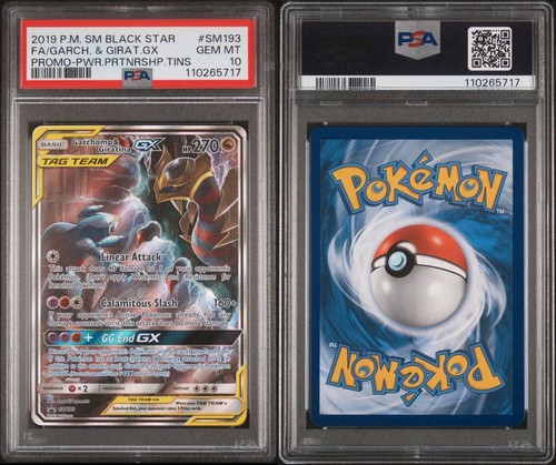 Pokemon Garchomp & Giratina GX Power Partnership Tin Full Art Promo SM193 PSA 10 - Picture 3 of 3