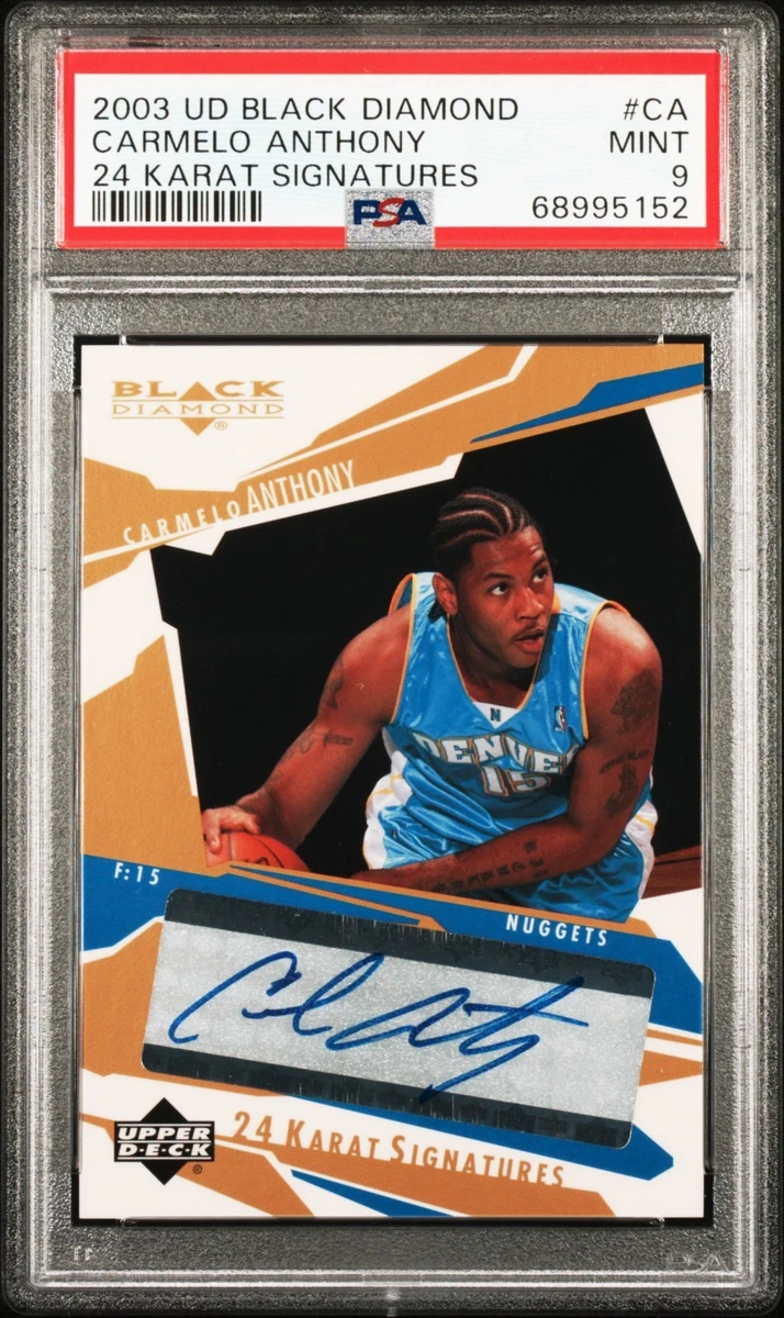 Rookie Anthony Carmelo Chrome Topps 2003 /500 black rc Anthony Carmelo topps 2003 その他 RC Denver Mint 9 PSA #113 その他