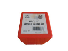 1/4" 36pcs Letter Number Stamping Kit Metal Punch Set for Wood Leather 6mm US