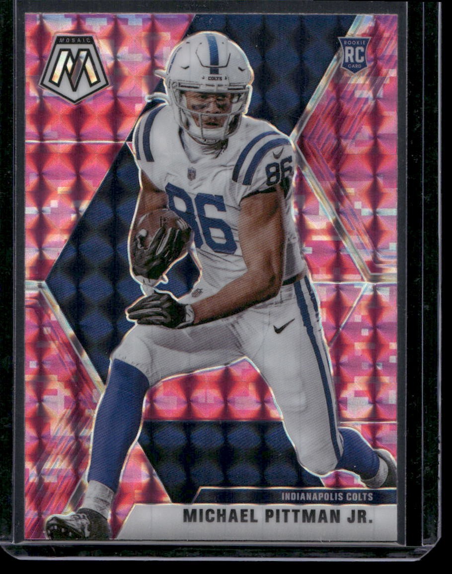2020 Panini Mosaic #214 Michael Pittman Jr. Prizm Camo Pink