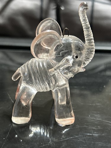 Vintage klar Acryl Plexiglas Ornament Lot 8 Stck. Hirsch, Adler, Elefant, Katze, etc. - Bild 13 von 18