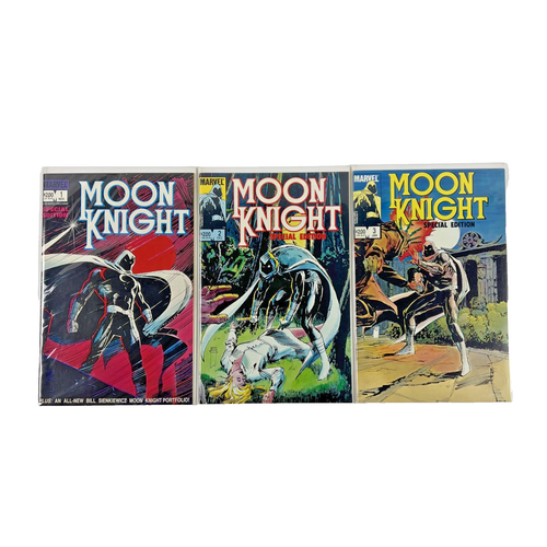 Moon Knight Edición Especial #1, 2, 3 (Marvel Comics 1983) Conjunto Completo Lote Ejecutivo - Imagen 1 de 5