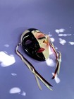 VTG Art Clay Face Mask 1980 Mardi Gras Music Notes Wall Decor 8" Black Ivory USA
