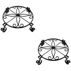 2 pcs Metal Plant Flower Stand Holder Potted Plant Stands for Garden