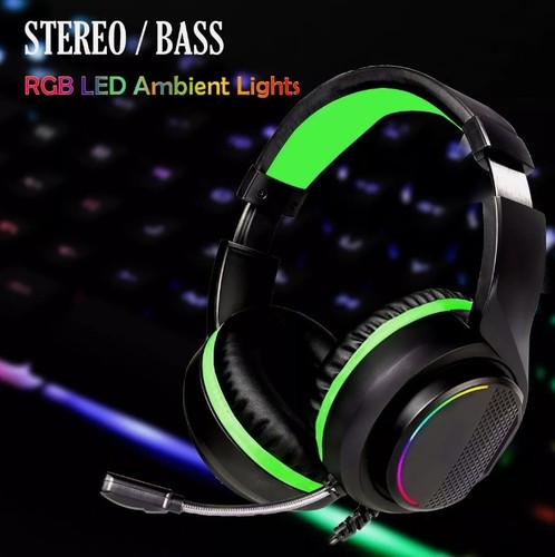 Gaming Headset Headphones With Microphone LED For PC Laptop PS4 PS5 Xbox One UK - Picture 11 of 14