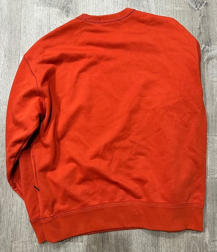 Banana Republic Sweater Mens Medium Orange Pullover Heavy Boxy Crewneck Sweater - Picture 4 of 13