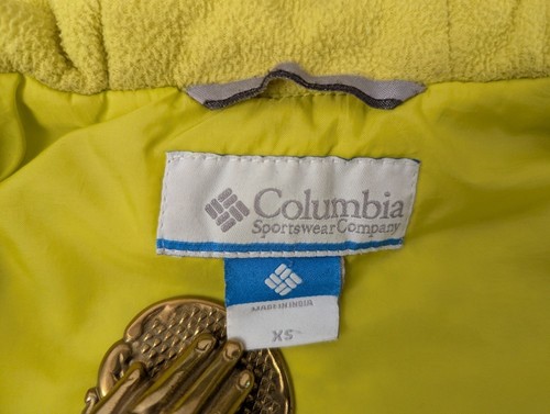 COLUMBIA unisex child winter jacket 1624592 blue yellow waterproof boy girl - Picture 3 of 15