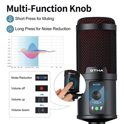 Juego de Micrófono USB Profesional Podcast PC192KHZ/24Bit Condensador, B-Ware - Imagen 2 de 6