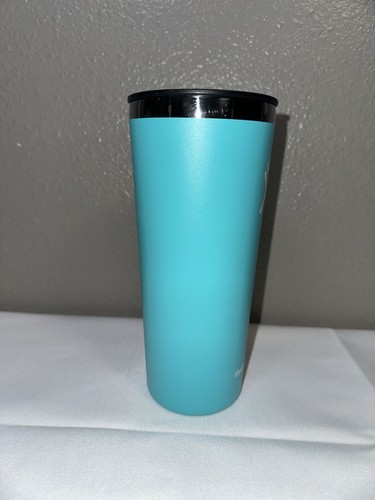 HydroFlask 22oz Insulated Tumbler Travel Cup Stainless Steel Turquoise Teal Aqua - Picture 2 of 8
