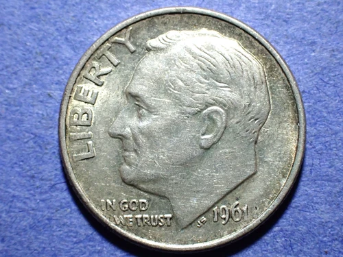 1961-D Roosevelt Dime  AU details