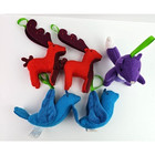 Starbucks Plush Felt Christmas Ornament Blue Red Purple Lot 5 5.50 inch