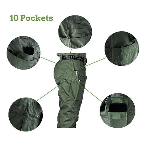 Men's Tactical Cargo Pants Soldier Straightfit Work Combat Trousers Outdoor US - Picture 35 of 40