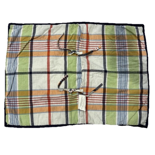 Pottery Barn Kids Patchwork Quilt Pillow Sham Case Navy Edge Red, Blue Green - Picture 3 of 5
