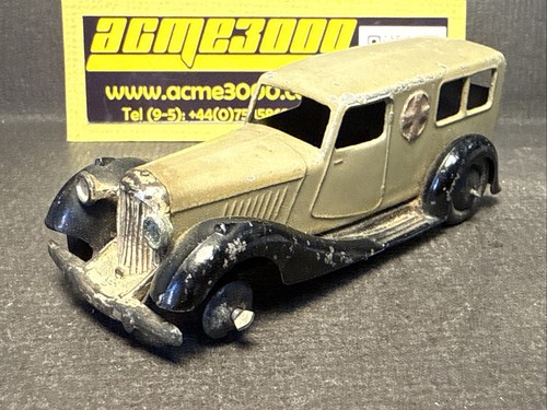 1946-48 Dinky Toys - 30f  BENTLEY AMBULANCE (Open Windows) - Black/Grey - No Box - Picture 1 of 10