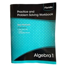 Florida Algebra 1 Practice and Problem Solving Workbook Pearson