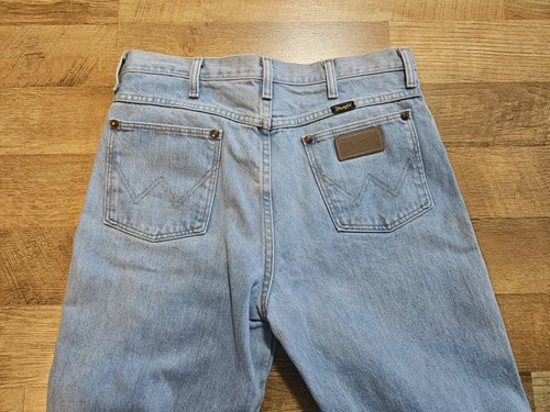 Jeans Wrangler 32 x 34 High Rise vintage años 80 hechos en EE. UU. lavados índigo - Imagen 7 de 16