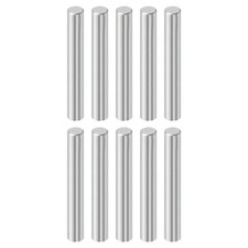 10 Pcs 6 mm x 40 mm Dowel Pins, 316L Stainless Steel Shelf Support Peg Pin