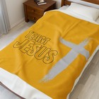 "Team Jesus" Plush Blanket Comfortable Gift for Faith, Bible Study, Youth Decor
