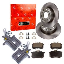 BREMBO Bremsscheiben 253mm Bremssattel Beläge Set Hinten für AUDI A3 VW GOLF 5 6