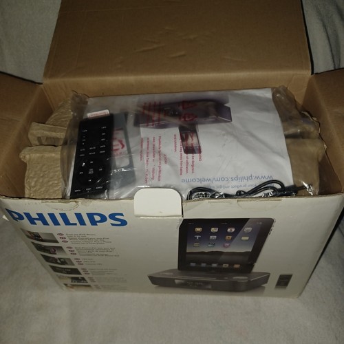 Phillips DC291/37 Apple iPod iPhone/iPad/MP3 Reloj Despertador Radio Sistema de Acoplamiento OFC - Imagen 6 de 7