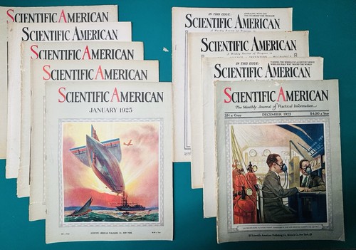 LOT of (10) VINTAGE MAGAZINES: 1920 to 1926 - SCIENTIFIC AMERICAN - Picture 2 of 20