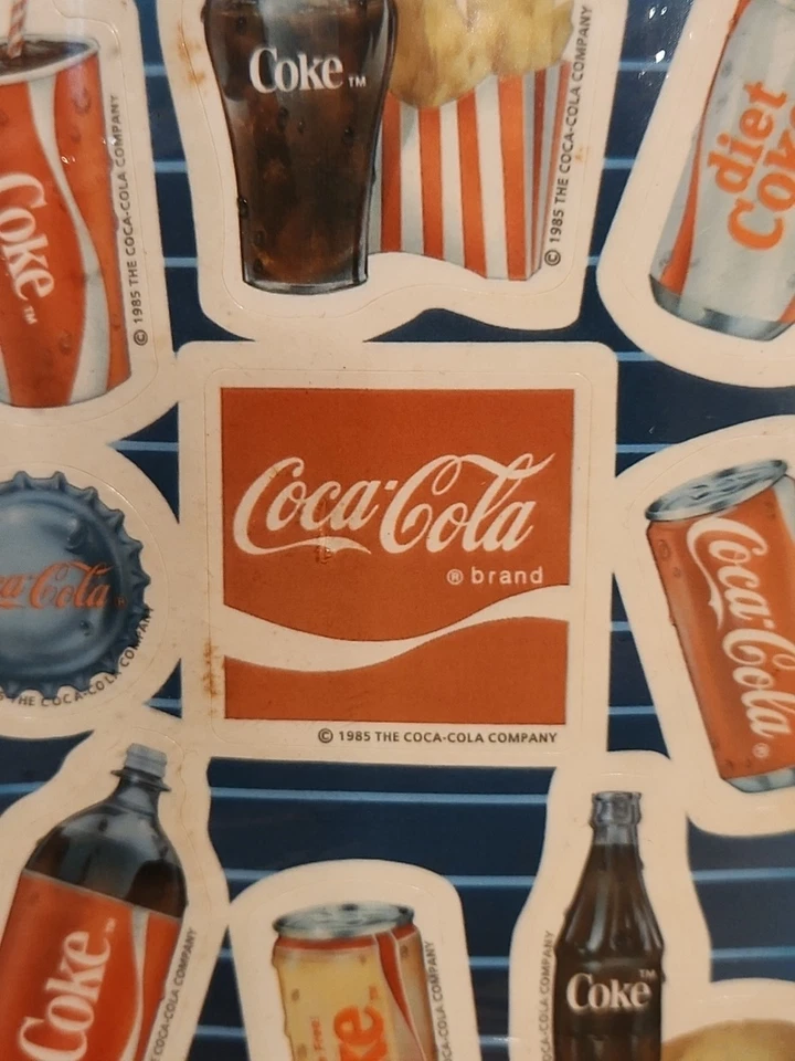 Vintage Coca-Cola Stickers Ambassador Hallmark 1985. Brand New/never Opened - Image 2 of 4