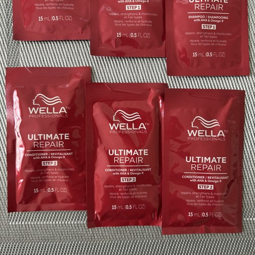 3 Wella Ultimate Repair Shampoo 1.5oz & 3 Conditioner 1.5oz TOTAL 6 Sample Pack - Picture 5 of 5