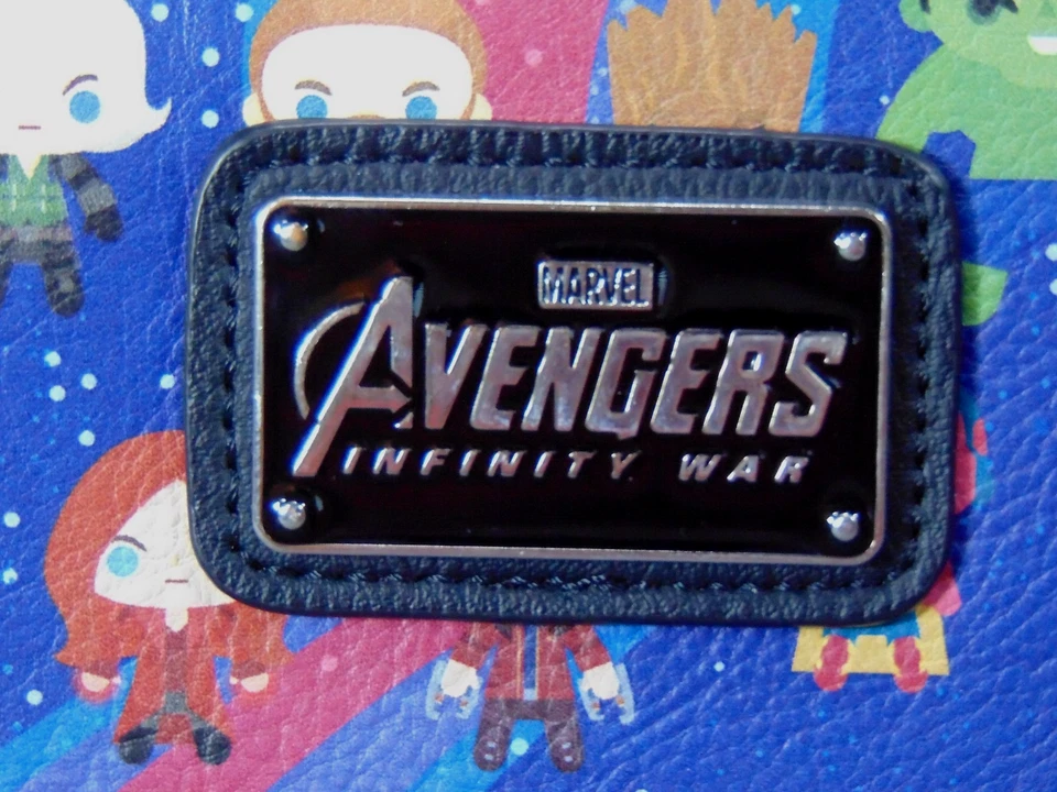 Marvel Avengers Infinity War Wallet Blue Loungefly Multicolor Zip Around - Image 4 of 4