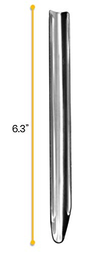 EISCO 3PK Spatula Scoops, 6.3" - Stainless Steel, Polished - Semi-Circular Cr... - Picture 2 of 4