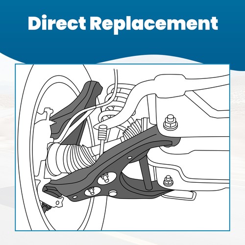 Par de brazos de control inferiores de suspensión delantera con rótula para Ford Edge 07-14 3,5 L - Imagen 4 de 15
