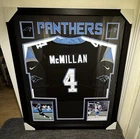 Carolina Panthers McMillan Football Autographed Framed Jersey Original